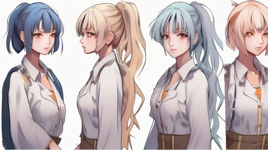 女性キャラ定番ヘアスタイル 20 選とコピペ呪文 - prompta.jp ガイド挿絵