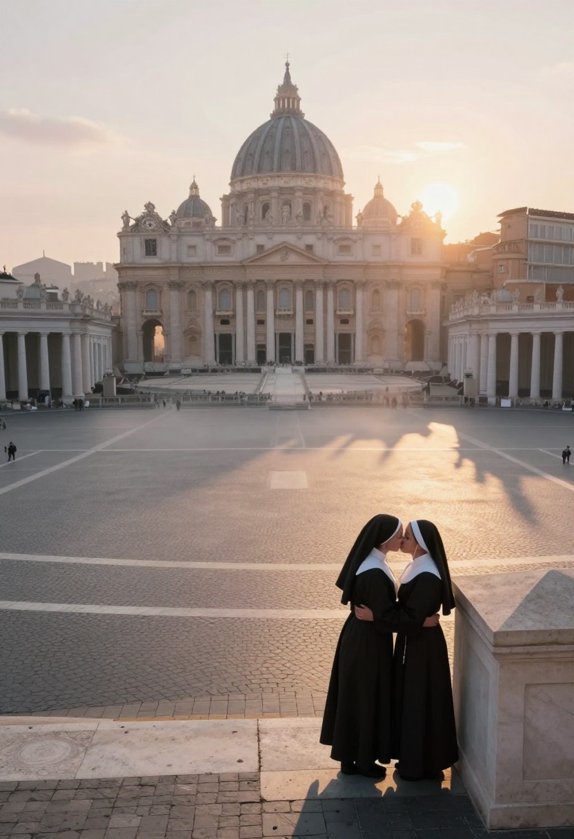 空撮バードアイビューの広場風景