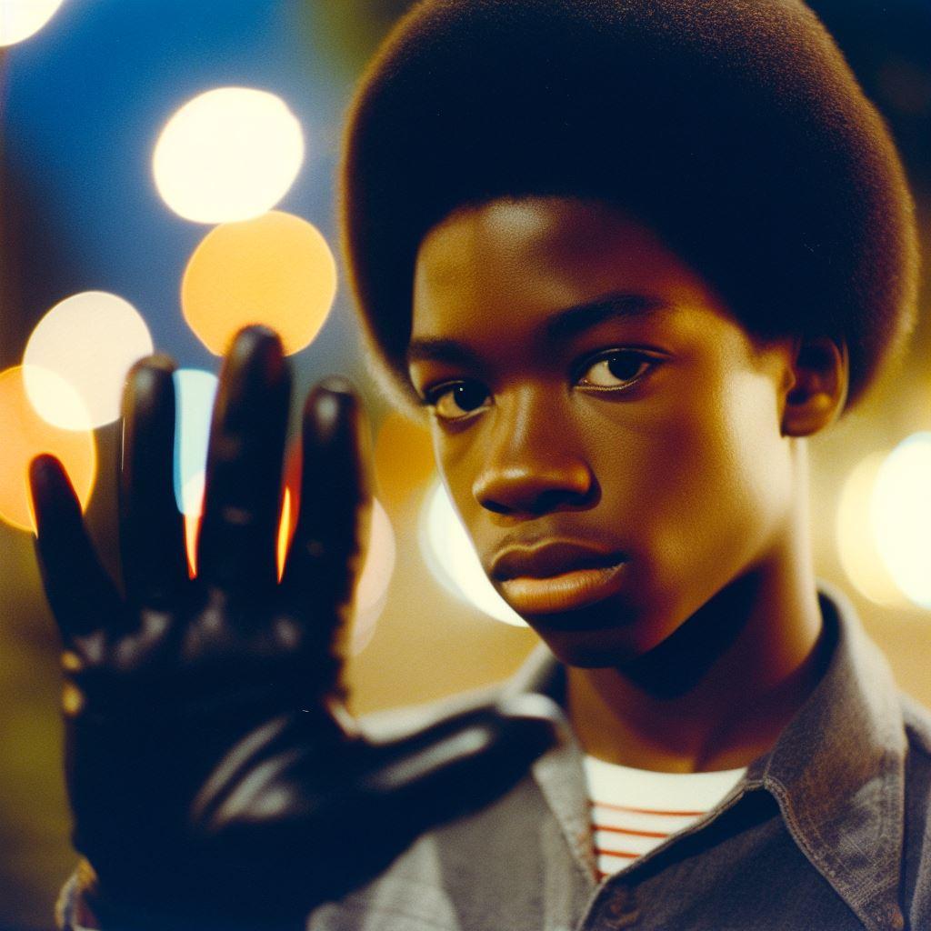 1980年代フィルムポートレート少年 - DALL-E黎明光