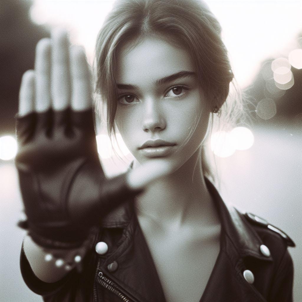 1990年代ヒップガール構図 - DALL-E朝光フォト