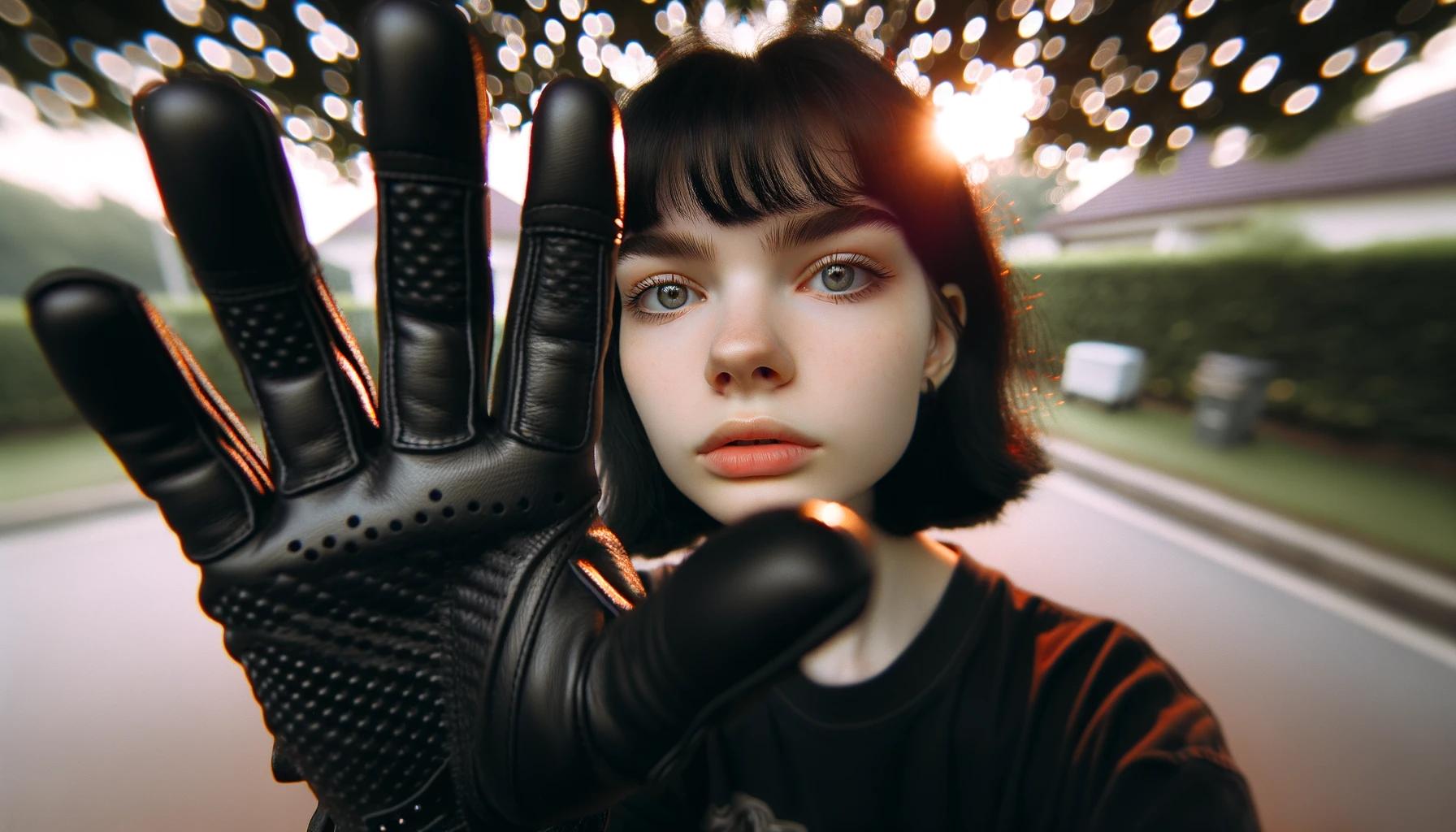 ゴス少女ポートレート構図 - DALL-E ボケ効果