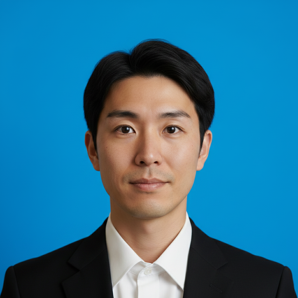 After: id-photo-asia-2-inch-blue Gemini 2.5 Flash Image AI 加工結果