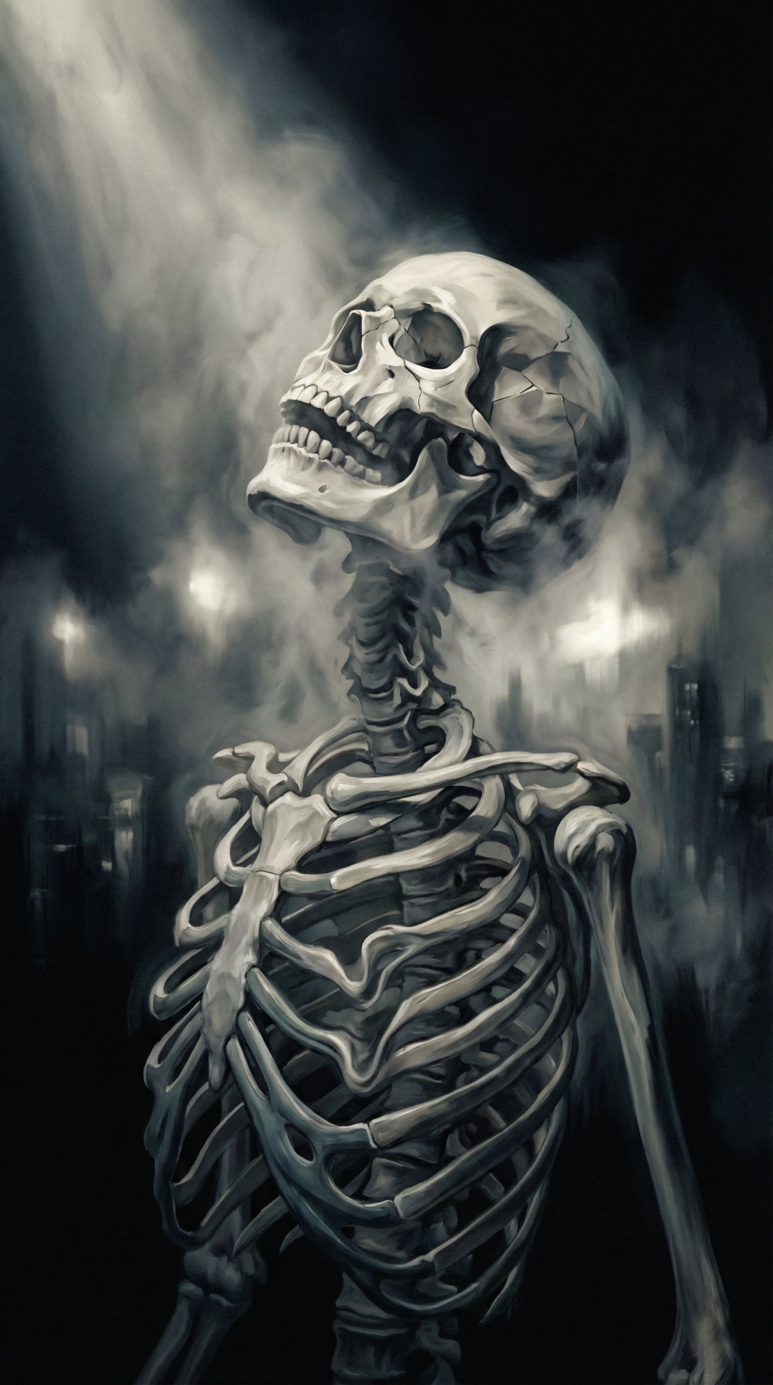 シュルレアリスム骨格のアート表現プロンプット詳細版