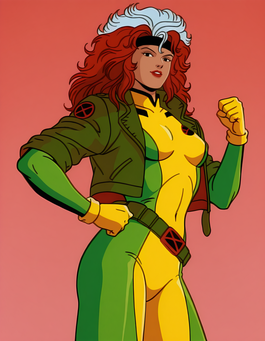 レトロ風ツートンカラーヘア