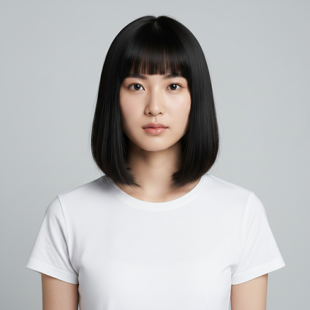 髪型変更 ボブカット - AI写真加工プロンプト — After